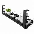Organisateur de câbles sous bureau extensible