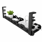 Organisateur de câbles sous bureau extensible