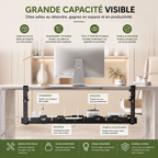 Organisateur de câbles sous bureau extensible