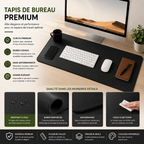 Tapis de Bureau Premium 90 × 43 cm – Antidérapant & Imperméable
